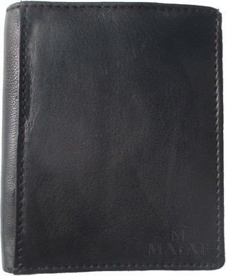 

MAtAF Men Black Genuine Leather Wallet(8 Card Slots)