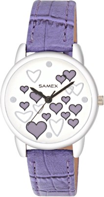 SAMEX LATEST STYLISH LOVE HEARTS STUDDED COLORED FASHIONABLE FASTRAC BEST CASUAL DISCOUNTED SALES PRICE DEAL WATCH Watch  - For Women   Watches  (SAMEX)