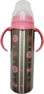 

GoodStart Baby Feeding Bottle in Stainless Steel with Thermal Insulation 4 months - 12 years - 240 ml(Pink)