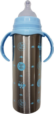 

GoodStart Baby Feeding Bottle in Stainless Steel with Thermal Insulation 4 months - 12 years - 240 ml(Blue)