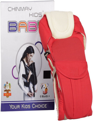 

Chinmay Kids 4 in 1 Cute Baby Carrier (Multicolor, Front Carry facing in) Baby Carrier Baby Carrier(Red, Back Carry)