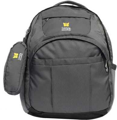 

Liviya LP-670 32 L Laptop Backpack(Grey, Black)