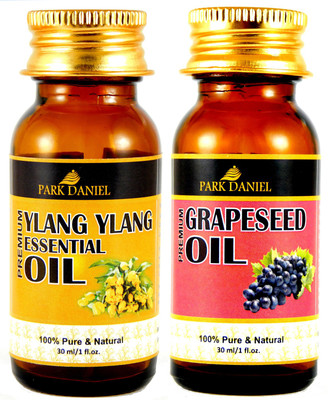 

Park Daniel Premium Grapeseed Oil and Ylang Ylang essential oil Combo pack of 2 bottles of 30 ml(60 ml)(60 ml)