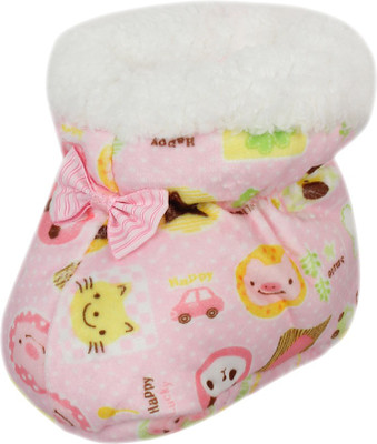 

BabyShower Booties(Toe to Heel Length - 10 cm Pink)