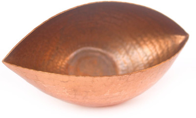 

De Kulture Works Pure Copper Trinetra T-Light 4.75X2.5X2 LWH (Inches) For Home Decor Votive Holder Table Decoration Ideal For New Year Diwali Gift For Girl Woman (Brown) Copper 1 - Cup Tealight Holder(Copper, Pack of 1)