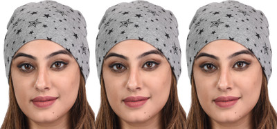 69GAL Printed Skull Cap Cap(Pack of 3)