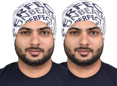 SHAUN Printed Skull Cap Cap(Pack of 2)