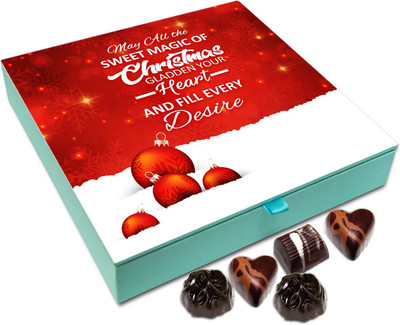 

Chocholik Christmas Gift Box - May Your Heart Be Filled With Lots Of Happiness On Christmas Chocolate Box - 9pc Truffles(108 g)