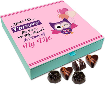 

Chocholik Gift Box - You Are Forever The Hero Of My Heart Chocolate Box - 9pc Truffles(108 g)