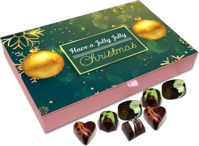 

Chocholik Christmas Gift Box - Have A Jolly Jolly Christmas Chocolate Box - 12pc Truffles(144 g)