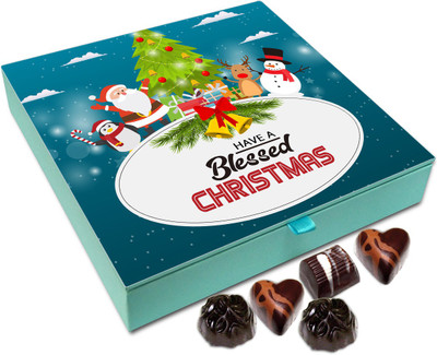 

Chocholik Christmas Gift Box - Have A Blessed Christmas Chocolate Box - 9pc Truffles(108 g)