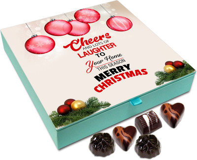 

Chocholik Christmas Gift Box - Cheers And Lots Of Laughter To Your Home On Christmas Chocolate Box - 9pc Truffles(108 g)