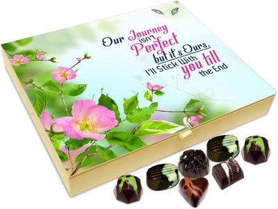 

Chocholik Gift Box - Our Journey Isn't Perfect But Still Its Ours Chocolate Box - 20pc Truffles(240 g)