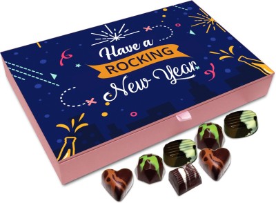 

Chocholik New Year Gift Box - Have A Rocking New Year Chocolate Box - 12pc Truffles(144 g)