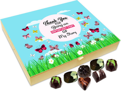 Chocholik Gift Box - Thank You For Being An Important Part Of My Story Chocolate Box - 20pc Truffles(240 g)