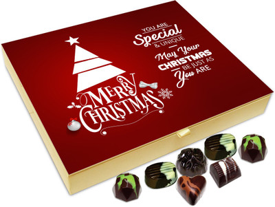 

Chocholik Christmas Gift Box - May Your Christmas Be Special And Unique Chocolate Box - 20pc Truffles(240 g)