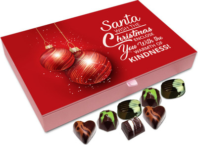 

Chocholik Christmas Gift Box - Wish The Christmas Enclose You With The Warmth Of Kindness Chocolate Box - 12pc Truffles(144 g)