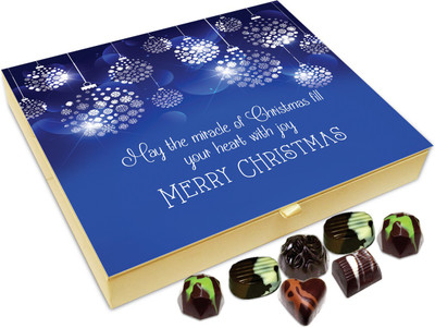 

Chocholik Christmas Gift Box - May The Miracle Of Christmas Fill Your Heart With Joy Chocolate Box - 20pc Truffles(240 g)