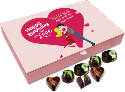 

Chocholik Gift Box - Happy Birthday My Love May Your Day Be Special Chocolate Box - 12pc Truffles(144 g)