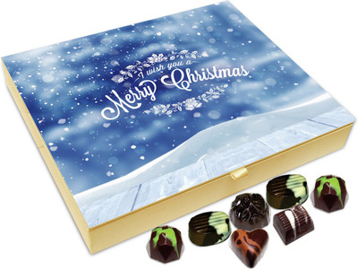 

Chocholik Christmas Gift Box - I Wish You A Merry Christmas Chocolate Box - 20pc Truffles(240 g)