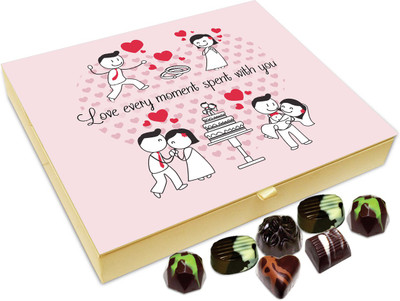 

Chocholik Gift Box - I Love Every Moment Spent With You Chocolate Box - 20pc Truffles(240 g)