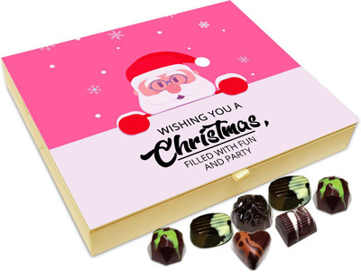 

Chocholik Christmas Gift Box - Wishing You Christmas Filled With Fun Chocolate Box - 20pc Truffles(240 g)