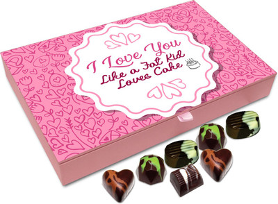 

Chocholik Gift Box - I Love You Like A Kid Loves Ice Cream Chocolate Box - 12pc Truffles(144 g)