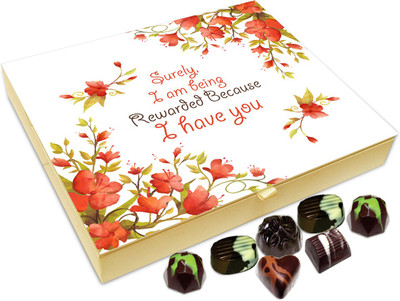 

Chocholik Gift Box - Surely I Am Being Rewarded Because Of You Chocolate Box - 20pc Truffles(240 g)