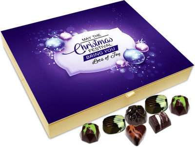 

Chocholik Christmas Gift Box - May The Christmas Festival Brings You Lots Of Joy Chocolate Box - 20pc Truffles(240 g)