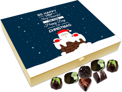 

Chocholik Christmas Gift Box - Be Happy And Cheerful On Christmas Chocolate Box - 20pc Truffles(240 g)