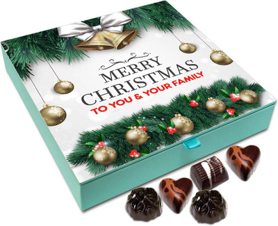 

Chocholik Christmas Gift Box - Merry Christmas To You And Your Family Chocolate Box - 9pc Truffles(108 g)