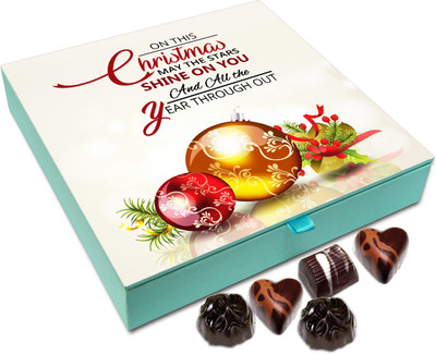 Chocholik Christmas Gift Box - May The Stars Shine On You This Christmas Chocolate Box - 9pc Truffles(108 g)