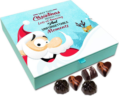 

Chocholik Christmas Gift Box - My This Christmas Bring You Lots Of Amazing Happy Moments Chocolate Box - 9pc Truffles(108 g)