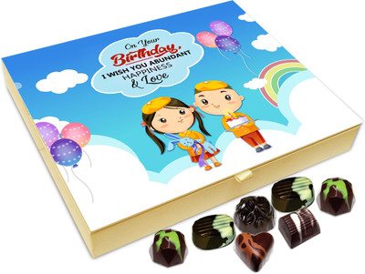 

Chocholik Birthday Gift Box - On Your Birthday I Wish You Abundant Happiness Chocolate Box - 20pc Truffles(240 g)