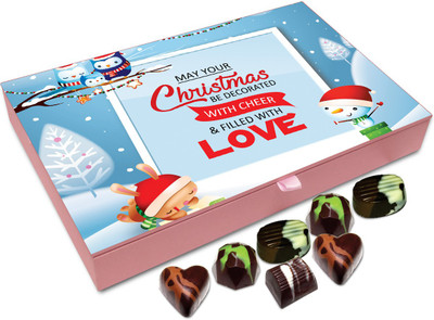 

Chocholik Christmas Gift Box - May Your Christmas Is Filled With Love And Cheer Chocolate Box - 12pc Truffles(144 g)