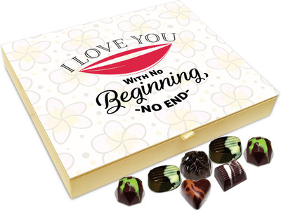 

Chocholik Gift Box - I Love You With No Beginning And No End Chocolate Box - 20pc Truffles(240 g)