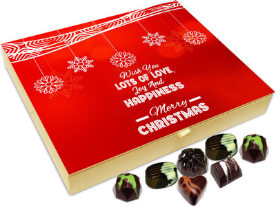 Chocholik Christmas Gift Box - Wish You Lots Of Love And Happiness On Christmas Chocolate Box - 20pc Truffles(240 g)