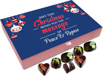 

Chocholik Christmas Gift Box - May This Christmas Brings Peace And Repose Chocolate Box - 12pc Truffles(144 g)