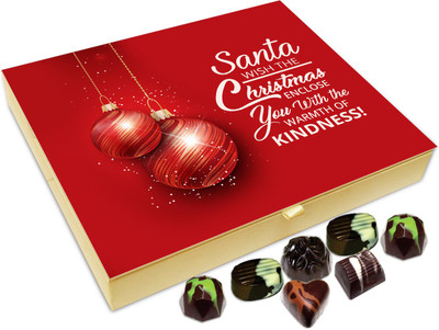 

Chocholik Christmas Gift Box - Wish The Christmas Enclose You With The Warmth Of Kindness Chocolate Box - 20pc Truffles(240 g)