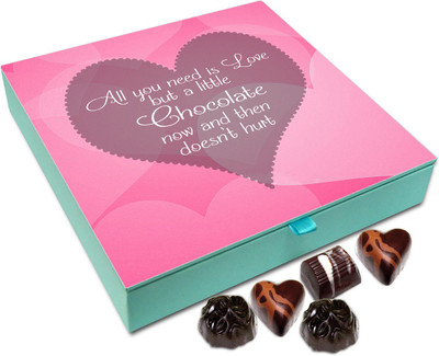 

Chocholik Gift Box - All You Need Is Love And Little Chocolate Chocolate Box - 9pc Truffles(108 g)