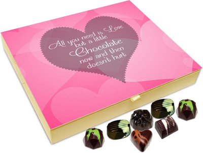 

Chocholik Gift Box - All You Need Is Love And Little Chocolate Chocolate Box - 20pc Truffles(240 g)