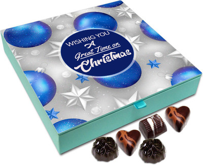 

Chocholik Christmas Gift Box - Wishing You A Great Tim On Christmas Chocolate Box - 9pc Truffles(108 g)
