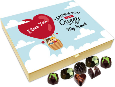 

Chocholik Gift Box - I Crown You The Queen Of My Heart Chocolate Box - 20pc Truffles(240 g)
