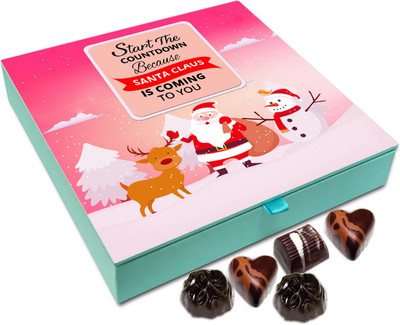 

Chocholik Christmas Gift Box - Start The Countdown Because Santa Is Coming Chocolate Box - 9pc Truffles(108 g)