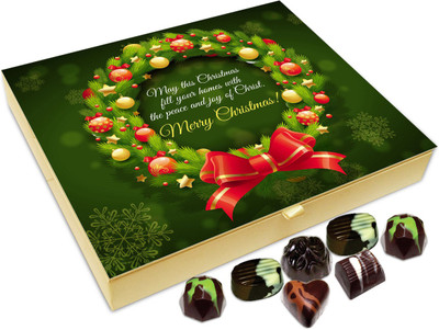 

Chocholik Christmas Gift Box - May The Christmas Fill Your Homes With Happiness Chocolate Box - 20pc Truffles(240 g)