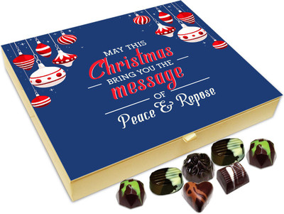 

Chocholik Christmas Gift Box - May This Christmas Brings Peace And Repose Chocolate Box - 20pc Truffles(240 g)