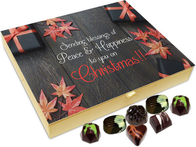 

Chocholik Christmas Gift Box - Sending Blessing Of Peace And Happiness On Christmas Chocolate Box - 20pc Truffles(240 g)