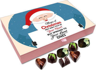 

Chocholik Christmas Gift Box - Magic Of Christmas Fills Everyone's Hearts Chocolate Box - 12pc Truffles(144 g)