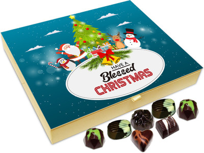 

Chocholik Christmas Gift Box - Have A Blessed Christmas Chocolate Box - 20pc Truffles(240 g)