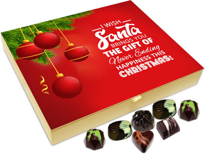 

Chocholik Christmas Gift Box - Wish Santa Gives You The Gift Of Happiness On Christmas Chocolate Box - 20pc Truffles(240 g)